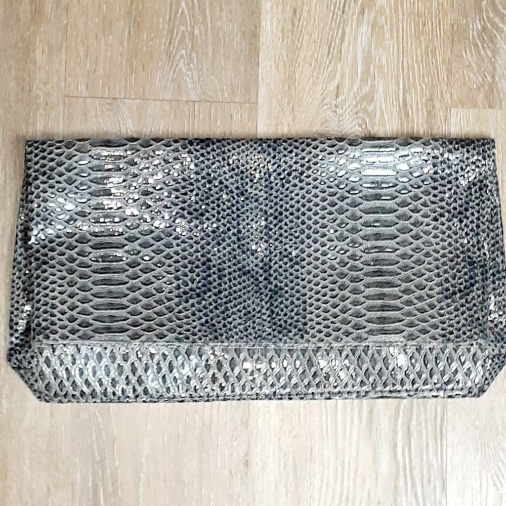 Crocodile Inspired print envelope clutch purse.